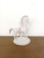 Retro Hungarian aquincum porcelain. Horse. Paripa.