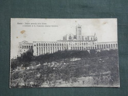 Képeslap, Postcard, Italia, Assisi Veduta generale delle Chiese,Assisi Szent Ferenc - Bazilika