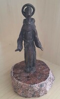 Borsos Miklós - Assisi Szent Ferenc 15 cm bronz