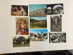 9 postcards. (F).
