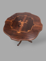 Neo-baroque inlaid coffee table