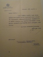 ZA492.29 Stein Emil vezérigazgató (Pesti Magyar Kereskedelmi Bank)  1935 autográf levele