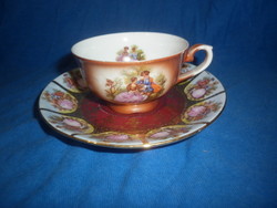 Antique porcelain coffee cup with karlsbad