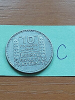 France 10 Francs 1949 Copper-Nickel #c