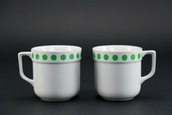 Alföldi porcelain mug, old, 2 pieces, marked.