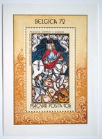 B90 / 1972 Belgica blokk postatiszta