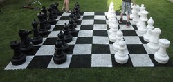 Garden chess and a large chess board