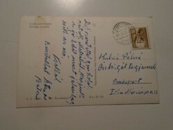ZA490.37  - Kubala László szüleinek küldött képeslap 1960 Budapest -  Kubala Pálné  - Mátraszentimre