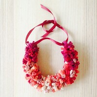 Textile necklace