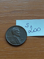 USA 1 CENT 1946  Kalászos penny, Lincoln, Sárgaréz   S200