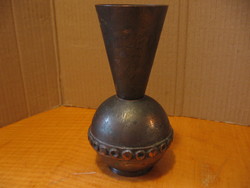 Retro handmade copper vase