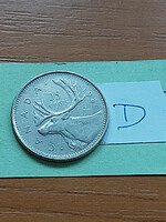 Canada 25 cents 1986 ii. Queen Elizabeth, nickel #d