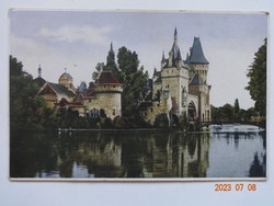 Old postcard: Budapest, Vajdahunyad Castle (1927)