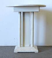 1Q589 antique Art Nouveau pillar round table