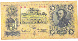 Magyarország 5 pengő TERVEZET 1928 UNC