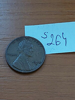 USA 1 CENT 1944  D Verdejel "D" - Denver, Kalászos penny, Lincoln,  Sárgaréz  S264