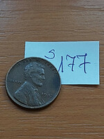 Usa 1 cent 1937 corn penny, lincoln, bronze s177