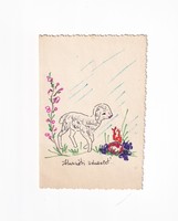 H:38 hand-drawn Easter greeting cards can be opened