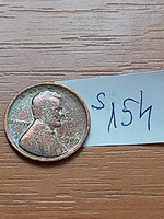 Usa 1 cent 1909 corn penny, lincoln, bronze s154
