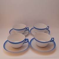 Antique thin-walled porcelain tea cups with bottoms, 4 in one