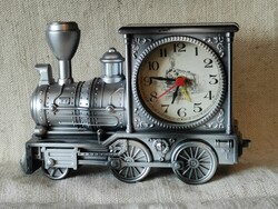 Table clock in the shape of a steam locomotive from the legacy of the photographer 