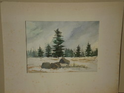 Unknown painter (second half of the 20th century): pine