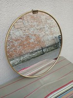 Vintage circular copper wall mirror. 40 cm. Negotiable!