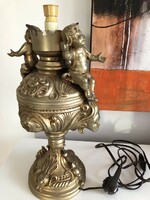 Putto lamp made of metal, 39.5 cm high