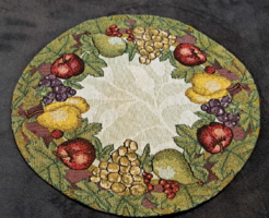 Fruit tapestry round tablecloth (l4499)