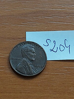 Usa 1 cent 1948 corn penny, lincoln, bronze s204