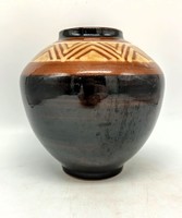 Ágnes Borsódy vase, Kaspó, marked, 20.5 cm, retro ceramic