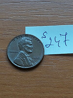 USA 1 CENT 1956  Kalászos penny, Lincoln, BRONZ   S247
