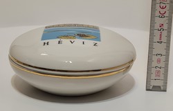 Kőbányai "Hévíz" látképes porcelán bonbonier (2964)