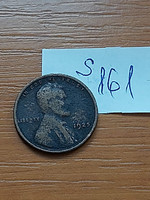 Usa 1 cent 1925 corn penny, lincoln, bronze s161