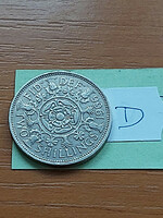 English England 2 shillings 1966 ii. Elizabeth, copper-nickel #d