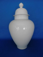 Herend white giant vase