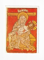 HV:32 Húsvéti Vallásos Üdvözlő képeslap posatatiszta