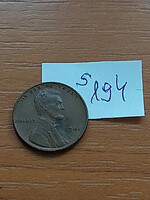 USA 1 CENT 1941  Kalászos penny, Lincoln, BRONZ  S194