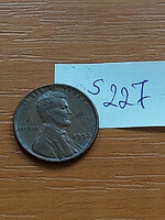 Usa 1 cent 1952 corn penny, lincoln, bronze s227