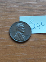 Usa 1 cent 1956 corn penny, lincoln, bronze s244
