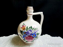 Very nice, marked, hand-painted ceramic (Bélapátfalvi?) Jug 22 cm