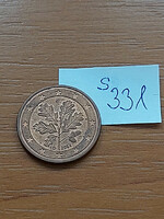 Germany 5 euro cent 2004 / d, oak leaves, steel with copper coating s331