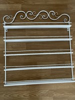 Very nice wrought iron type 5 shelf wall shelf large.