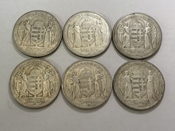 6 pieces for sale. Horty 5 pence 1930.