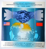B194 / 1987 Csúcstalálkozó blokk postatiszta