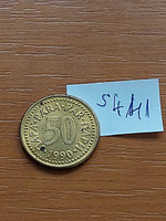 Yugoslavia 50 para 1990 copper-zinc s441