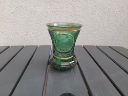 150-year-old rare Biedermeier glass vase