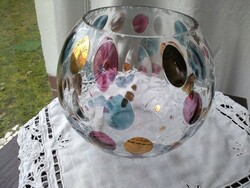 Giga borske sklo nemo lens decorated crystal vase