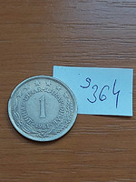 Yugoslavia 1 dinar 1981 copper-zinc-nickel s364