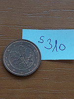 Germany 2 euro cent 2008 / a, oak leaves, steel with copper coating s310